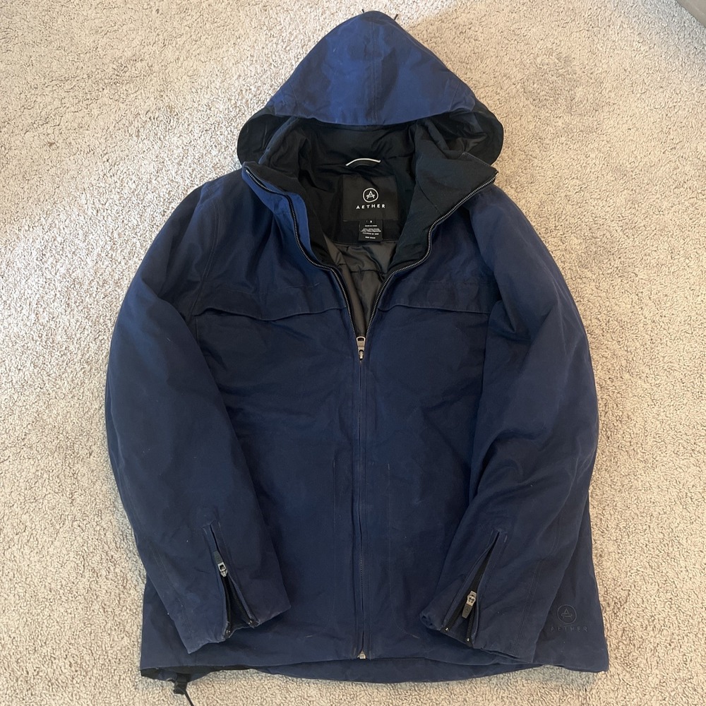 AETHER Total Eclipse Men Hooded Ski‎ Winter Jacket Coat  Size 3/large